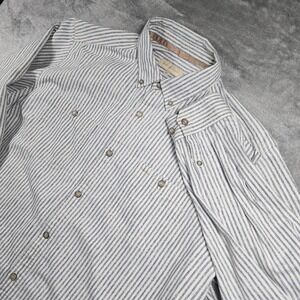 The Territory Ahead Shirt Mens XL Blue White‎ Striped Snap Front Western